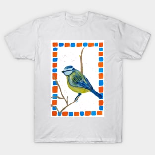 Blue tit illustration T-Shirt